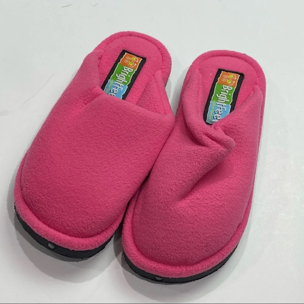 BrightFeet lighted slippers for little kids Sz large 2-4 in pink New in box